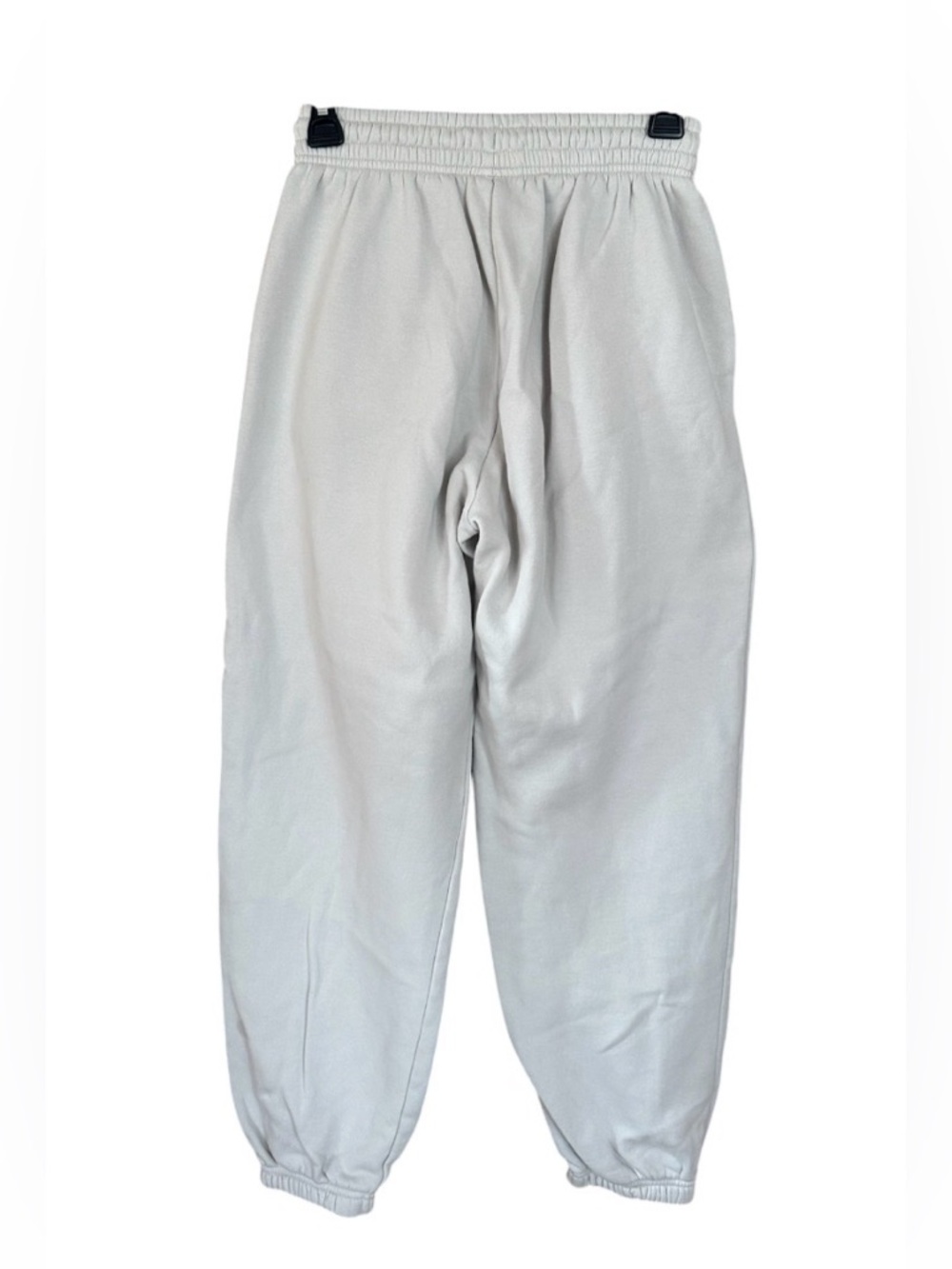 Nike Off-White Oatmeal Fleece Joggers XS Neutral Athleisure Lounge Cozy Minimal - Picture 3 of 8